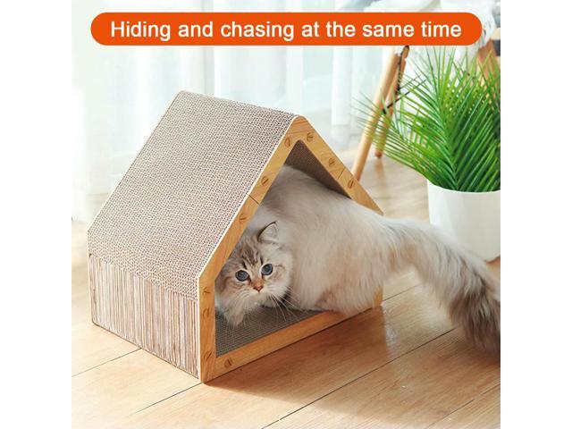 Cat Scratcher House Vertical Cat Scratcher Scratching Board Pad for Indoor Cats