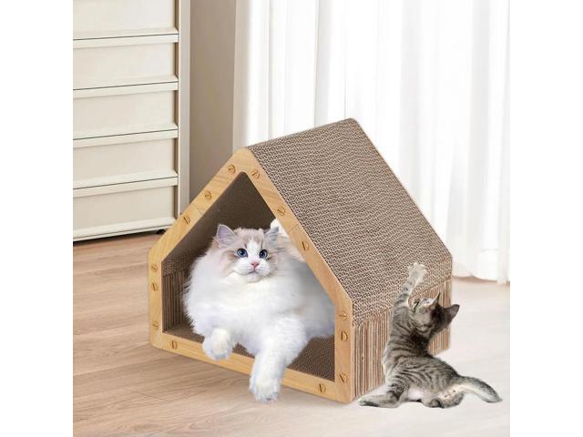 Cat Scratcher House Vertical Cat Scratcher Scratching Board Pad for Indoor Cats