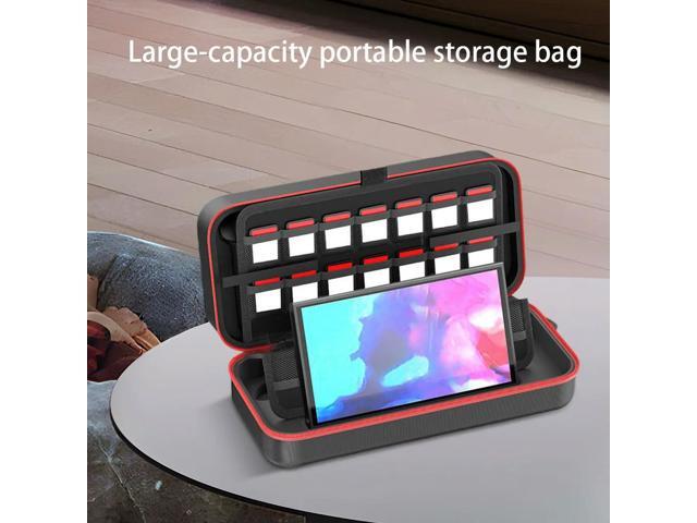 450G Protective Pouch with 24 Game Card Slots Carrying Case Shockproof Travel Bag for Switch 2 Console and Accessories
