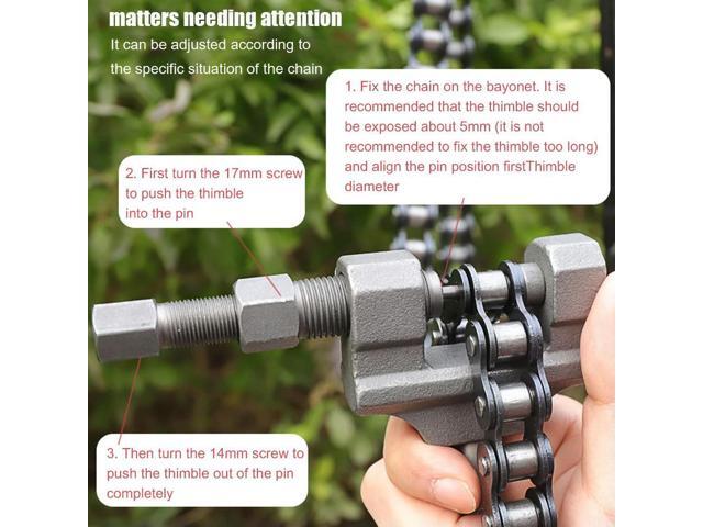 420-530 Motorcycle Chain Breaker Link Removal Splitter Bicycle Chain Cutter Riveting Tool Stainless Steel Motorcycle Repair Tool