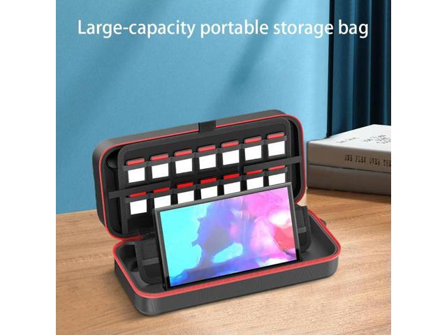 450G Protective Pouch with 24 Game Card Slots Carrying Case Shockproof Travel Bag for Switch 2 Console and Accessories