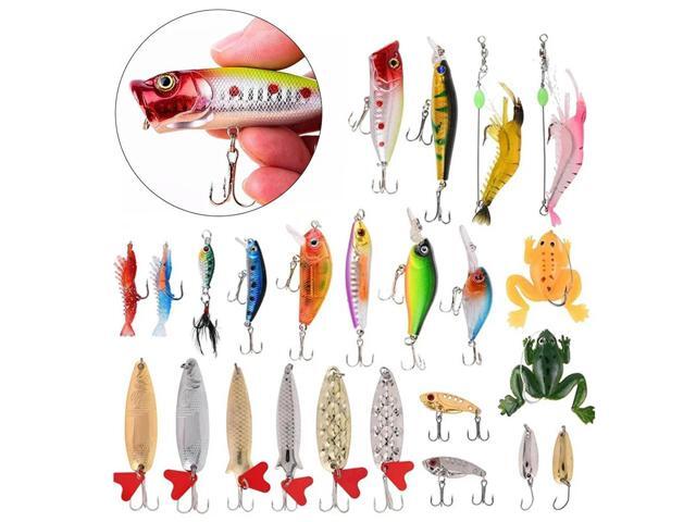 Christmas Fish Bait Advent Calendars Creative Fishing Tackle Countdown Calendar Box Festival Theme Xmas Surprise Gift for Fisher