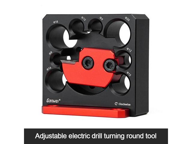 Adjustable Dowel Maker Electric Drill Milling Dowel Round Rod Auxiliary Tool Metric 8mm-20mm with Carbide Blade Woodworking Tool