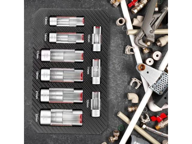 9Pcs Oil Pressure Sending Unit Removal Kit Oxygen Sensor Wrench Removal Tool Oxygen Sensor Removal Socket Tool for Vehicle