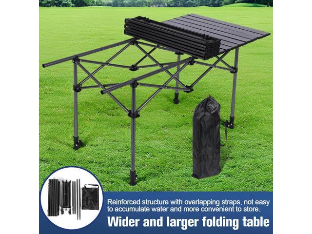 Outdoor Folding Table with Carrying Bag Camping Lifting Table Lightweight Aluminum Picnic Desk for Picnic Camping Trip Beach BBQ