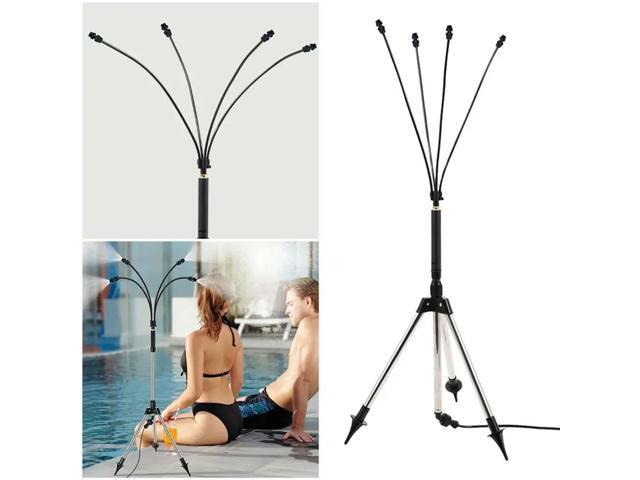 Water Mister Adjustable Height Portable Misting Cooling System Portable Misters for Outside for Water Mist Playing Patio Cooling