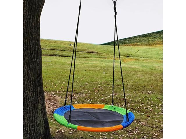 Flying Swing 300KG Weight Capacity Flying Saucer Round Tree Swing Play Set 900D Oxford with Adjustable Ropes for Kids and Adults
