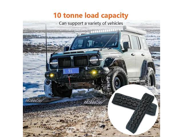 2Pcs Traction Board Anti-Skid Emergency Traction Mat Car Emergency Escape Mat Mud Sand Traction Assistance for Vehicles
