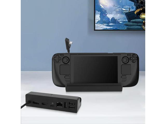 For Steam Deck Docking Station USB-C3.0 PD Charging Base 1000Mbps Ethernet Expansion Dock Base Handheld Game Console Accessories