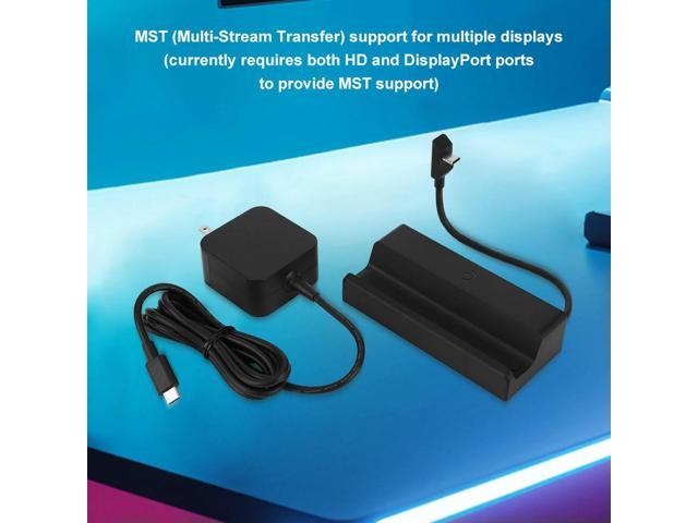USB-C3.0 PD Charging Dock Base 1000Mbps Ethernet Expansion Docking Station for Steam Deck Handheld Game Console Accessories
