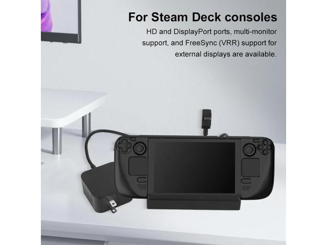 For Steam Deck Docking Station USB-C3.0 PD Charging Base 1000Mbps Ethernet Expansion Dock Base Handheld Game Console Accessories