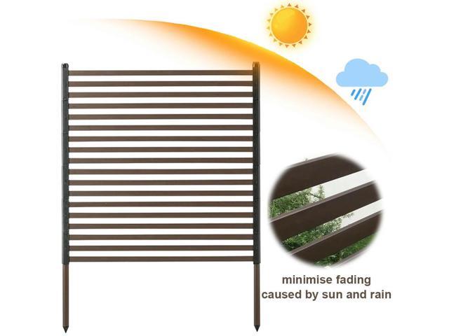 l Outdoor Privacy Screen PE-Coated Steel Pipe Privacy Fence Privacy Screen Fence for Balcony Patio Lawn Garden