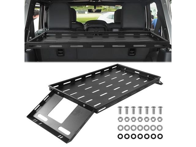Rear Trunk Cargo Rack Wear Resist Car Trunk Luggage Frame Rust Proof Lightweight Steel Tray Organizer for 07-25 JK/JL Wrangler