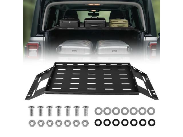 Rear Trunk Cargo Rack Wear Resist Car Trunk Luggage Frame Rust Proof Lightweight Steel Tray Organizer for 07-25 JK/JL Wrangler