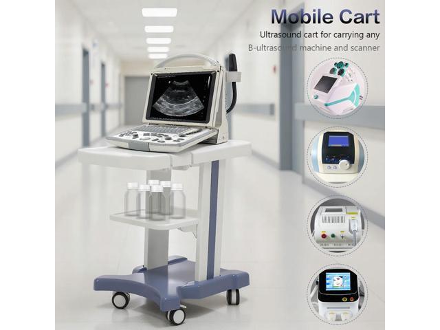 Mobile Workstation with Wheels Mobile Ultrasound Cart Beauty Utility Cart for Dental Clinics Hospitals & Beauty Salons