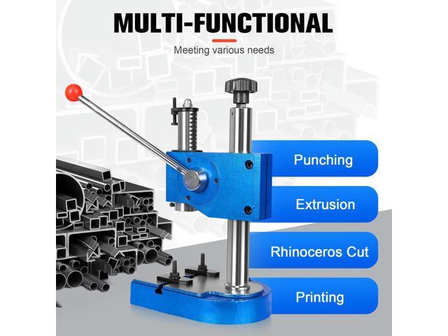Benchtop Hand Hole Puncher Machine Spring-Loaded Desktop Punch Press Hand Press for Punching Bending Stretching Forming