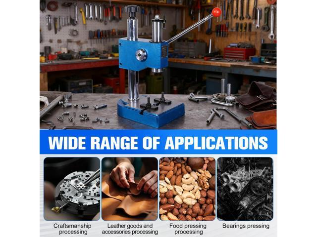 Benchtop Hand Hole Puncher Machine Spring-Loaded Desktop Punch Press Hand Press for Punching Bending Stretching Forming