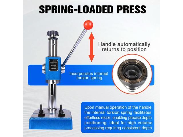 Benchtop Hand Hole Puncher Machine Spring-Loaded Desktop Punch Press Hand Press for Punching Bending Stretching Forming