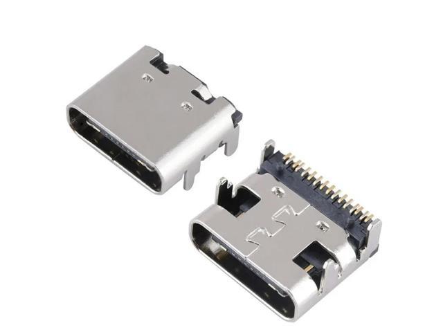 SMT USB 3.1 Type-C 16pin female connector For Mobile Phone Charging port Charging Socket Tow feet plug