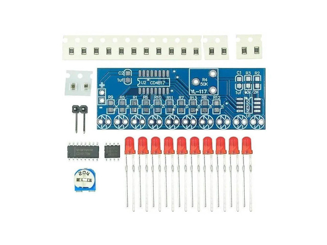 Electronics Kits NE555+CD4017 Light Water Flowing Light LED Module DIY Kit