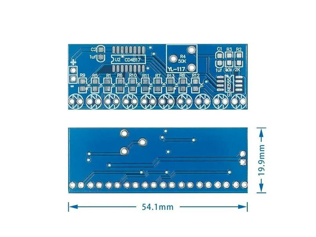 Electronics Kits NE555+CD4017 Light Water Flowing Light LED Module DIY Kit