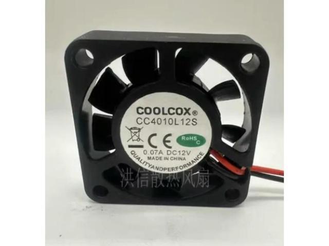 Cooler Fan for COOLCOX CC4010L12S DC12V 0.07A Silent Cooling Fan 4CM 40*40*10mm