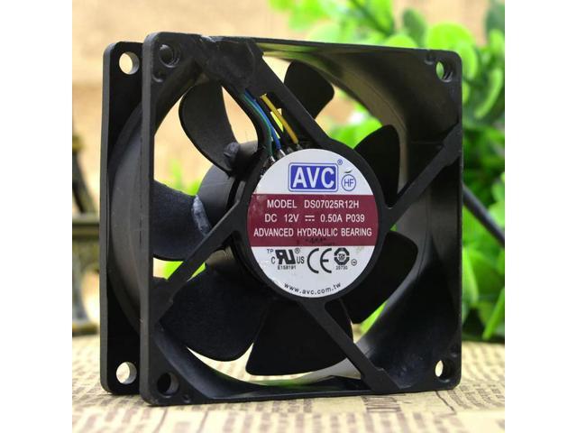 Fan For AVC DS07025R12H 7025 12V 0.50A 7cm 4 Wires Large Air Volume Chassis Silent Fan Cooling Fan