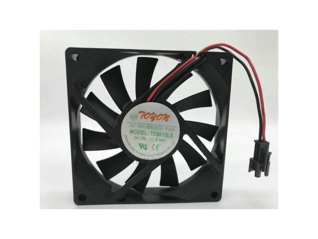 CPU Fan for TOYON TD8015LS 12V 0.08A 2-wire Cooling Fan 8015 80*80*15MM