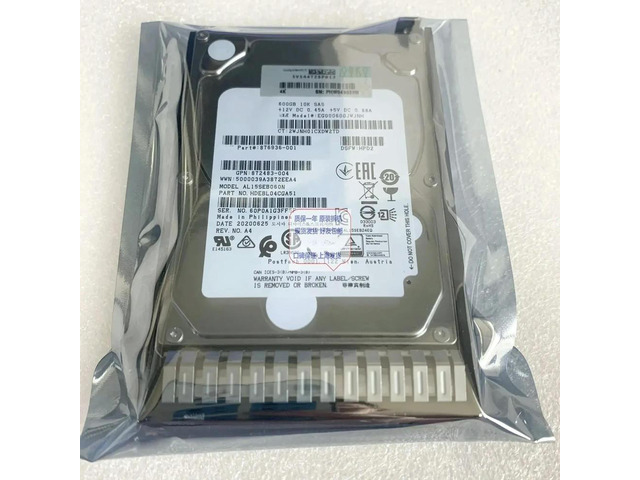 EG000600JWJNH 876936-001 600G SAS 10K 12G 2.5 872736 Hard Drive