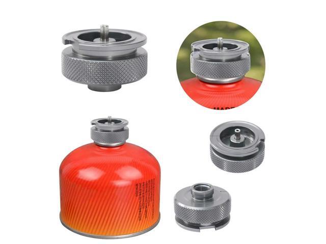 Gas Stove Adapter Aluminum Alloy Furnace Connector Adapter Outdoor Stove Adapter Furnace Gas Tank Connector for Outdoor Cooking