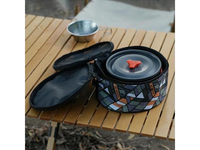 Camping Tableware Organizer Large Capacity Outdoor Dinnerware Organizer Portable Travel Tableware Pouch for Outdoor Picnic Tool