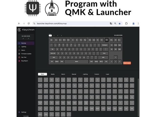 Keychron Q3 Wired Custom Mechanical Keyboard Knob Version, TKL Tenkeyless QMK/VIA Programmable Macro with Hot-swappable Gateron G Pro Brown Switch...