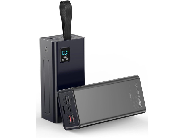 LOHAO Portable Charger Power Bank, PD 30w & QC 3.0 Fast Charging Battery Pack, 70000mah Powerbank 5 Outputs 2 Inputs Compatible with iPhone...