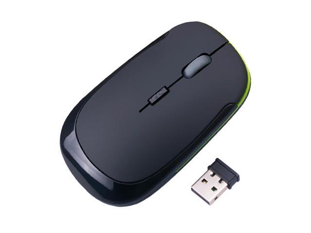 JINHEZO for Computer Laptop Mouse Wireless, 2.4G Portable USB Optical Wireless Slim Computer Mice with USB Nano Receiver, Compatible with Win XP,.