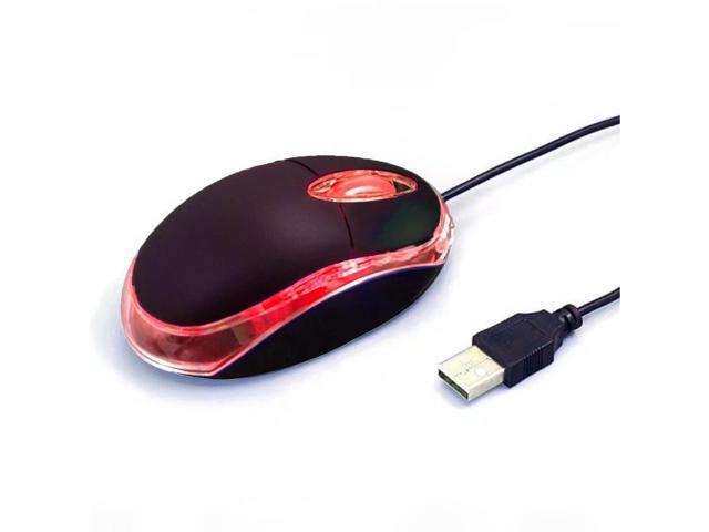 Yadojingcn Wired Mini Optical Mouse with Ergonomic Design, USB Computer Mice for Laptops and PCs,Office and Home,School,Kids (Black, Wired)