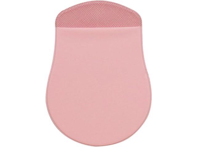 Tustao Pink Universal Stick-On Mouse Pouch Holder for Sleevefor Laptop Reusable Adhesive Storage Mouse Holder, Cover Office Worker Mouses Storage...