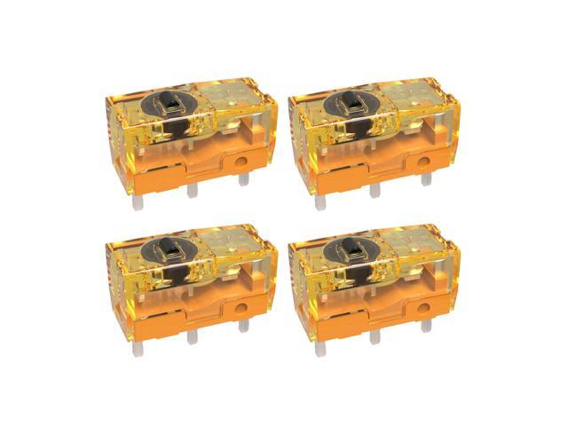 NoirVogel TTC Dustproof Gold Micro Mouse Switch (4Pcs-Dustproof Gold), 0.74N, 80 Million Clicks for Gaming Mouse