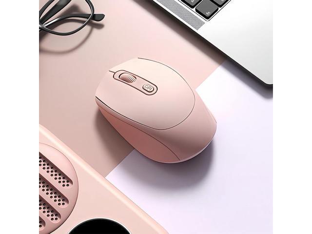 Wireless Mouse, 2.4GHz with USB Mini Receiver & BT 5.2, Silent Computer Mouse, 1600 DPI Optical Tracking, Compatible with Windows, Chromebook, Mac,.