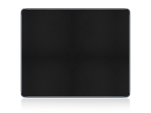 SOEWIOU Black Mouse Pad, Soft Comfortable Support & Smooth High Precision Fabric Mousepad, 8.3 x 10.2in Portable Size Small Mouse Pad, Anti-Slip.