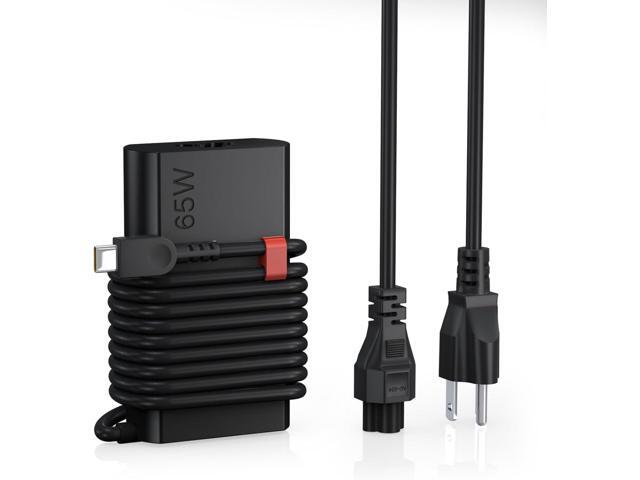65W USB C Laptop Charger for Lenovo Laptop Charger Compatible with Lenovo ThinkPad/Yoga/ThinkBook L580 L590 E580 P43S P53S with Power Cord