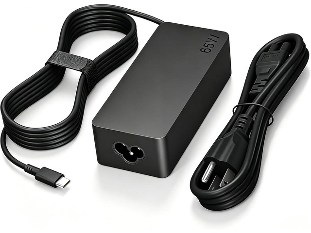 65W USB C Laptop Charger Compatible with Lenovo ThinkPad T14 T15 T16 E14 E15 T480S T580S E480 E580 X1 Carboon Yoga 7i 9i C930 C940 Chromebook C330...