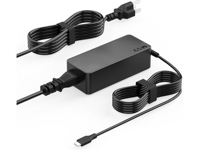 65W USB C Charger Compatible with Lenovo Laptop- Thinkpad T480s T580s T490 E480 E580, Chromebook 100e 300e 500e c340 s330, Yoga C930 C940 C740 S730...