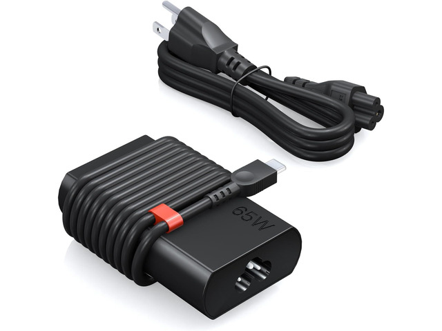 2025 New Slim 65W USB-C Laptop Charger Compatible with Lenovo ThinkPad T14 T15 T16 X1 T490,Yoga 7i 2-in-1,Chromebook Charger,IdeaPad3 Charger...