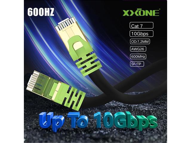 XXONE 400ft Cat 7 Ethernet Cable - 26AWG Heavy-Duty, 10Gbps Speed, 600MHz Bandwidth, SFTP Shielding, Waterproof & Direct Burial - Outdoor LAN Cable...