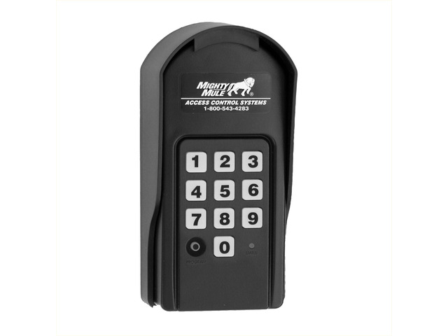 Mighty Mule Wireless Digital Keypad (FM137), Black, 25