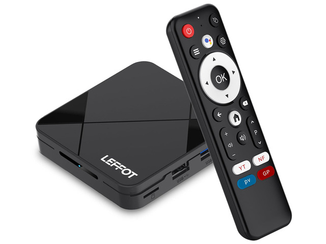 Android 14.0 TV Box 2026, 4K Ultra HD Home Streaming Device for TV 2GB RAM + 16GB ROM, Support Voice Remote, WiFi 6, BT 5.4, 100M Ethernet,...