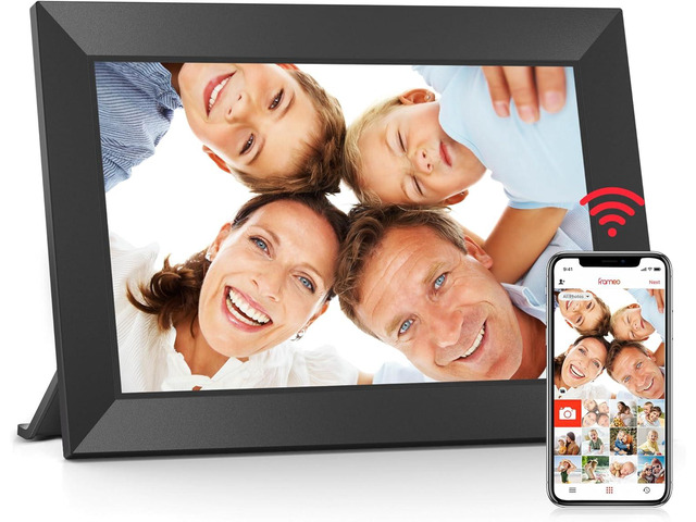 Digital Picture Frame, 10.1' Digital Frame WiFi with 32GB Memory, 1280x800 IPS Touch Screen, Send Photos/Videos from Your Phone Anywhere, Photo...