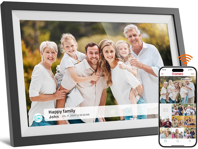 Digital Photo Frame,10.1 Inch Digital Picture Frame, 1280x800 IPS LCD Touch Screen,Auto-Rotate,16GB, Supports SD Cards,Share Moments Instantly via...
