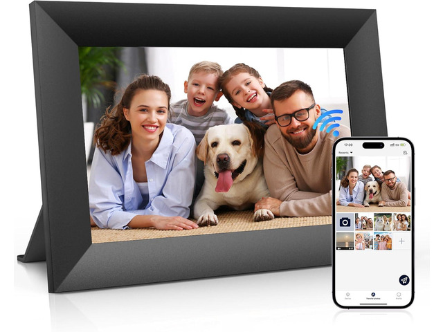 Digital Picture Frame, 8 Inch Electronic Photo Frame with 1280x800 IPS HD Touch Screen, Auto-Rotate Smart Digital Frame, Easy Setup to Share Photos...