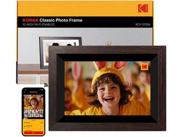 10.1 Inch WiFi Digital Picture Frame with 32GB Storage, Electronic Smart Digital Photo Frame 1280x800 IPS Touch Screen, Auto-Rotate, Share Moments...